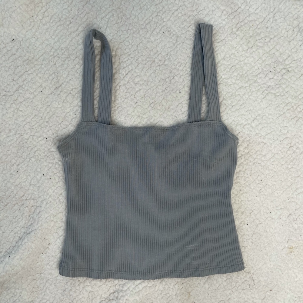 Reformation blue crop top